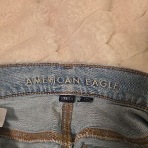 American Eagle Outfitters Women's High Rise Light Blue Jeans
